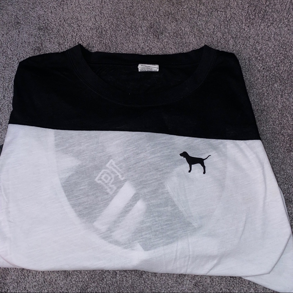 PINK Long Sleeve Back Cutout Tee